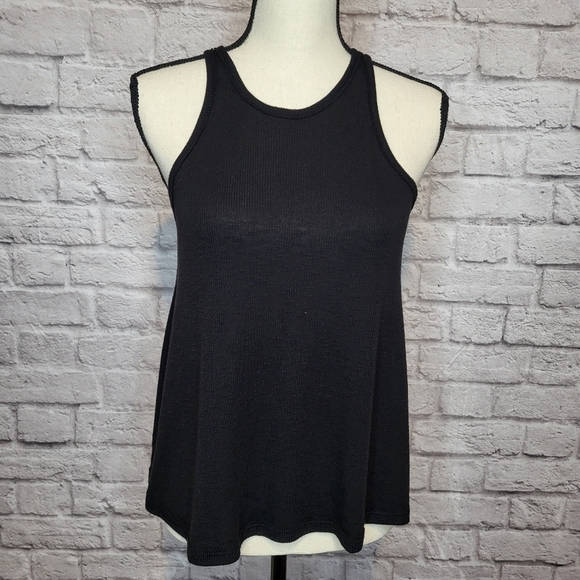 Free People top women's black swing tank racerback scoop neck size XS - Picture 3 of 10